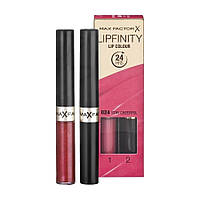 Max Factor Lipfinity Lip Color стойкая помада оттенок 024 Stay Cheerful 23 мл + верхнее покрытие 19 г