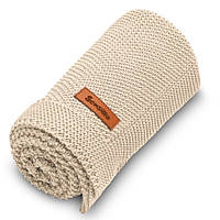 Sensillo вязаное одеяло хлопок бежевый 100х80 см (6561023)