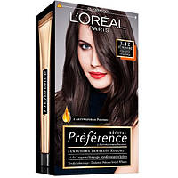 L'Oreal Paris Recital Preference краска для волос 3.12 интенсивный холодный темно-коричневый (6073588)