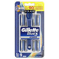 Gillette Blue 3 Hybrid бритва + 9 сменных головок (7672521)