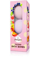 Dairy Fun игристые бомбочки для ванны клубника-черника-персик 1 упаковка 3х100г (6309408)