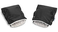 Sensillo, перчатки/муфта для коляски, минки, черный (6597063)