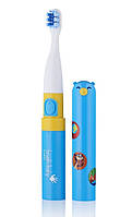 Brush-Baby Go-Kidz дорожная звуковая щетка с наклейками для детей синяя (6480126)