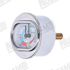 Манометр на 2 шкали 0-2,5 / 0-16 бар - 1/8M - Ø 70мм - основа Ø63мм, для кавомашини RANCILIO / PROMAC / SPAZIALE, фото 4