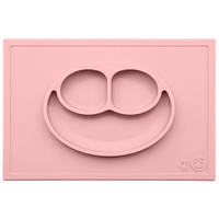 EZPZ Happy Mat силиконовая тарелка с подушечкой 2в1 розовый (6265315)