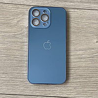 Чохол на айфон 11 про скляний з магсейф темно-голубий. Чохол на iPhone 11 Pro скляний с Magsafe