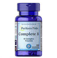 Комплекс витаминов группы B Complete B (B-Complex Vitamin) Puritan`s Pride 100caps