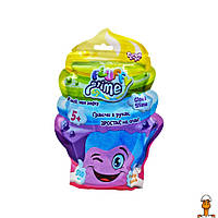 Вязкая масса "fluffy slime", упаковка 500 мл, детская игрушка, синий, от 5 лет, Danko Toys FLS-02-01U(Blue)