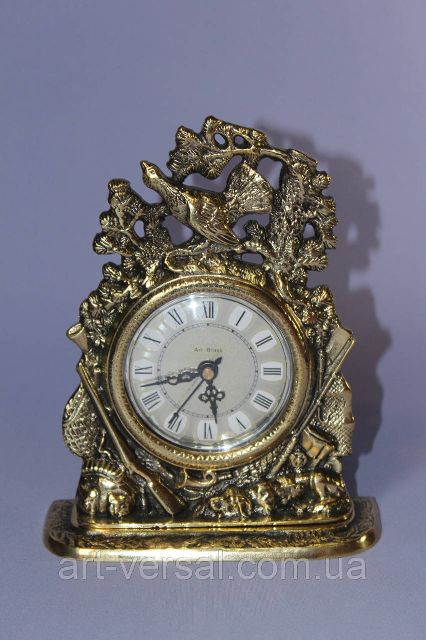Сувенірний годинник Фазан з бронзи (19см)