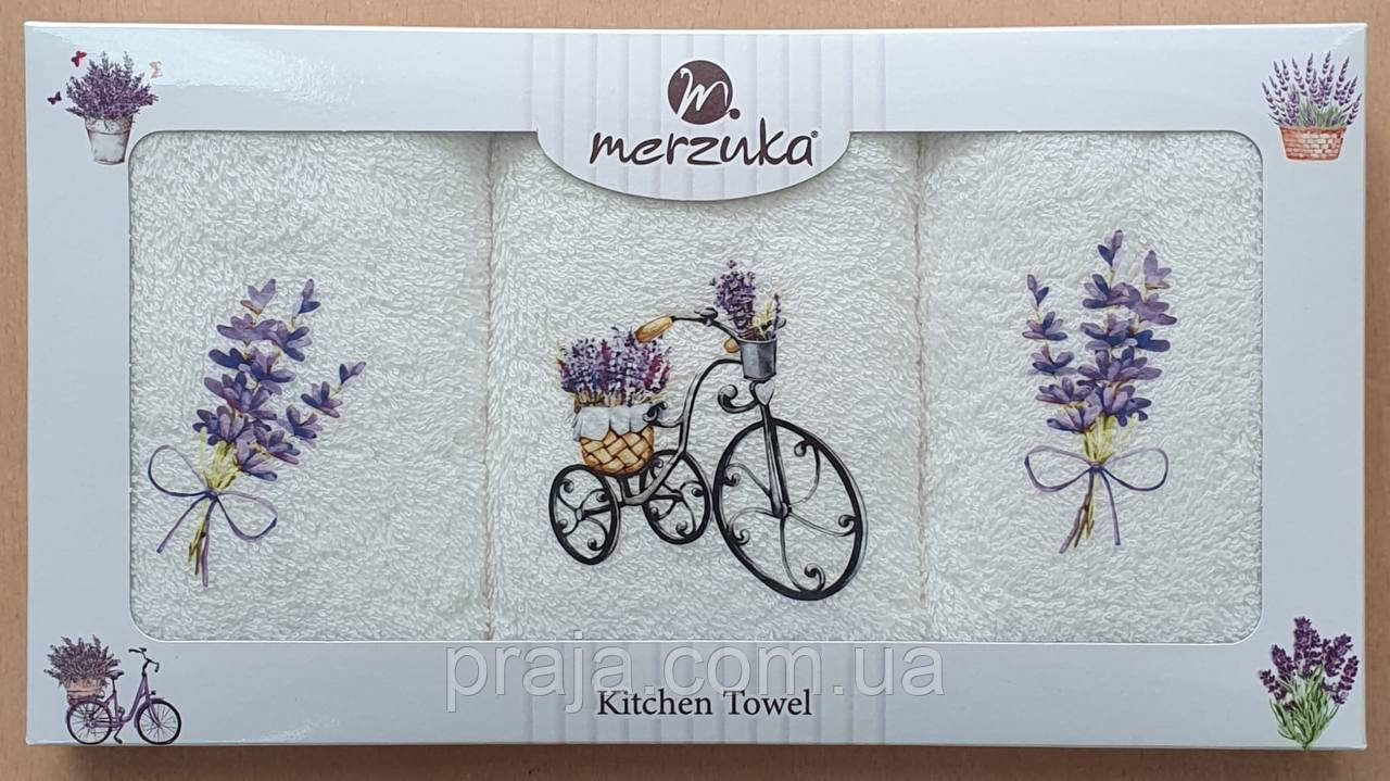 Набір махрових кухонних рушників "MERZUKA" коробка