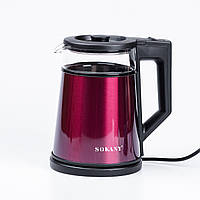 Электрочайник Sokany SK-SH-1076B Electric Kettle 2000W 1.7l Красный