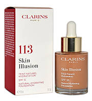 Clarins Skin Illusion Natural Hydrating Foundation SPF 15 тональный крем для сияния 113 Каштан 30 мл (6822003)