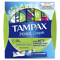 Tampax Pearl Compak Super тампоны с аппликатором 16 шт. (6827314)