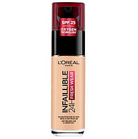 L'Oreal Paris, Infallible 24H Fresh Wear Foundation, стойкий тональный крем для лица, 180 Rose Sand, 30 мл