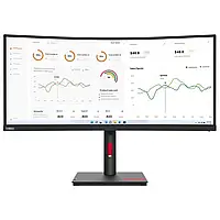 Монитор 34" Lenovo ThinkVision T34w-30 + MC60 VA безрамочный/изогнутый экран Черный (63D4ZAT1UA)