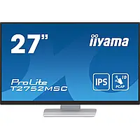 Монитор 27" IIYAMA ProLite T2752MSC-W1 IPS безрамочный/сенсорный экран Белый