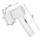 Щітка для збирання електрична 5 в 1 Magic Brush Бездротова щітка для збирання з насадками, фото 7