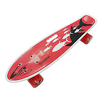 Пенніборд RollerUA Penny Music скейт 55х15 см Red