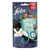 Лакомство для котов Purina Felix Party Mix Океанический Микс со вкусом лосося и форели 60 г (7613287631435) p