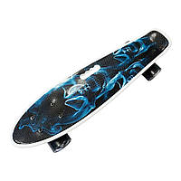 Пенніборд RollerUA Penny Music скейт 55х15 см Blue/Black