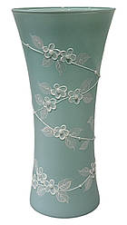 Ваза скляна для квітів Віночок мятний 29 см