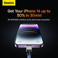 Кабель Baseus CoolPlay Series Type-C to Lightning 20W (1m), фото 5