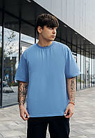 Футболка Staff light blue oversize мужские голубя оверсайз стаф Adore Футболка Staff light blue oversize