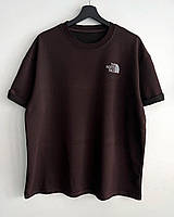 Футболка коричнева чоловіча спортивна футболка TF1 - brown Adore