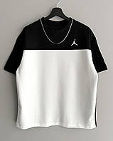 Унисекс Футболка Jordan для мужчины и девушки белая с черным джордан Adore Унісекс Футболка Jordan для