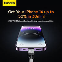 Кабель Baseus CoolPlay Series Type-C to Lightning 20W (1m), фото 3