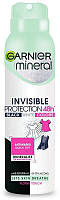 Garnier Минеральный дезодорант-спрей Invisible Protection 48h цветочный Touch Черный Белый Цвета 150 мл
