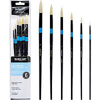 Набор кистей для масла Art Nation Artist Brush 6шт круглая LO59066-3