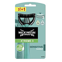 Wilkinson Xtreme3 Sensitive Comfort одноразовые бритвы для мужчин 4 шт. (7142043)