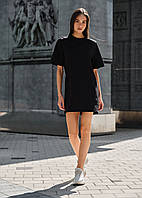 Платье Staff ro blackчёрное тканевое легкое на лето стаф Adore Сукня Staff ro blackчорна тканинна легка на