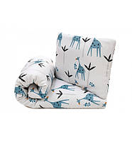 Pulp Blue Giraffes комплект постельного белья из бамбука 2 предмета с наполнителем 100х135 см (7362209)