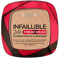 L'Oreal Paris Infaillible 24H Fresh Wear Foundation In A Powder матирующая пудровая основа 140 Golden Beige 9