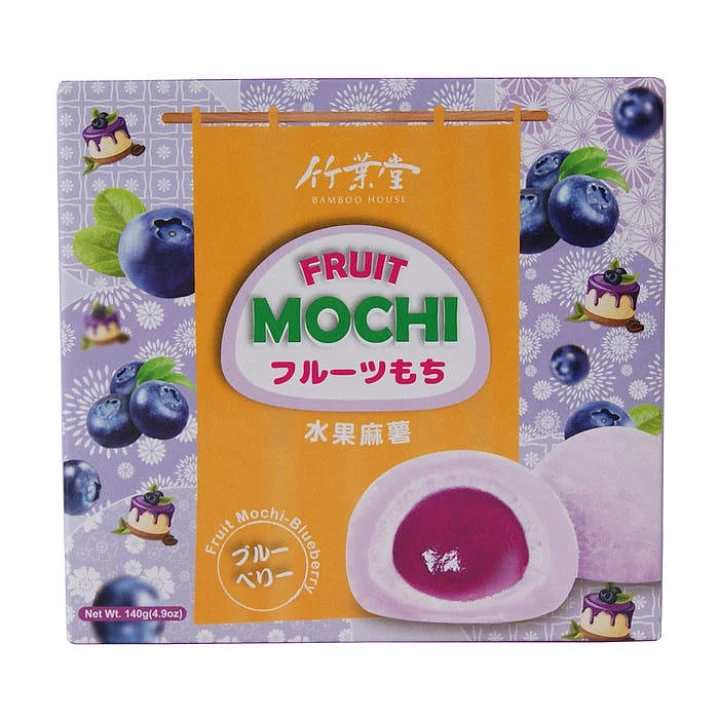 Японські моті Bamboo House Fruit Mochi Fruit Mochi Blueberry Чорниця 140г