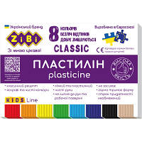 Пластилин ZiBi Classic 8 цветов 160 г (ZB.6231) мрія(М.Я)