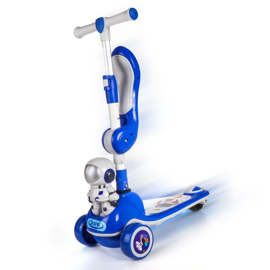 Самокат біговел дитячий Scooter колеса зі світлом, складаною, з музикою, фото 1