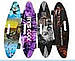 Дитячий пінні Penny Board скейт дека 55 х 15 см із ручкою для зручного перенесення, колеса зі світлом, фото 2