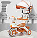 Біговел дитячий колеса 8.5" велобіг триколісний з козирком від сонця, музичний, регулювання гучності, фото 3