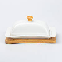 Масленка для масла с подставкой 18 х 11.5 х 7 см керамическая посуда для хранения сливочного масла Shop