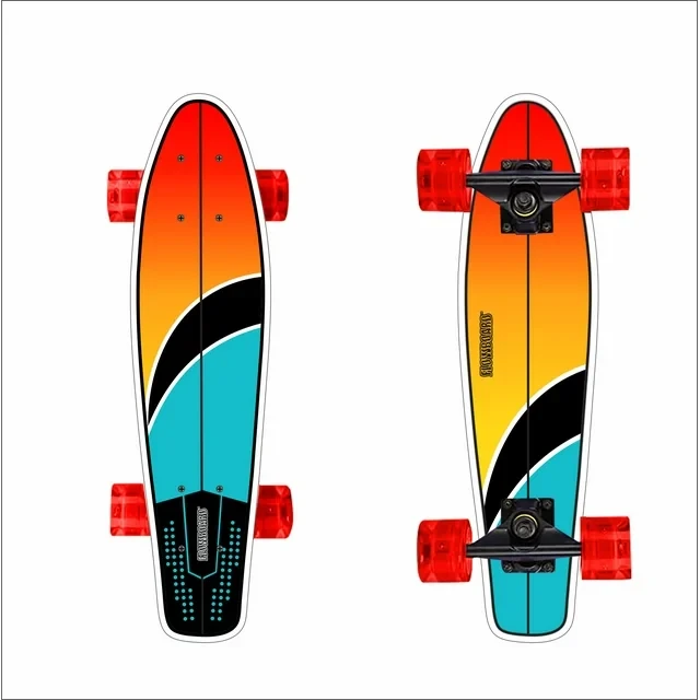 Дитяча пінні Penny Board скейт дека 70 х 17 см колеса зі світлом
