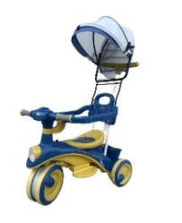 Біговел дитячий колеса 8.5" велобіг триколісний з козирком від сонця, музичний