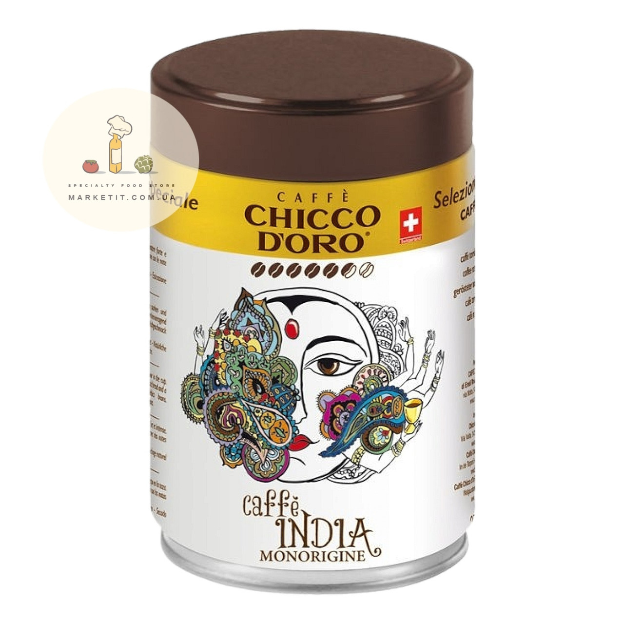 Кава мелена Chicco D'oro Caffe India, 100% Арабіка Індія ж/б 250 г.