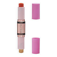 Makeup Revolution Blush & HighLight Stick румяна и хайлайтер Coral Dew 43 г (7429777)