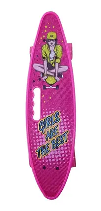 Дитячий пінні Penny Board скейт дека 55 х 15 см із ручкою для зручного перенесення, колеса зі світлом, фото 3