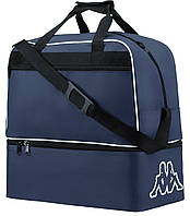 Большая дорожная, спортивная сумка 75L Kappa Training XL темно-синяя Adore Велика дорожня спортивна сумка 75L