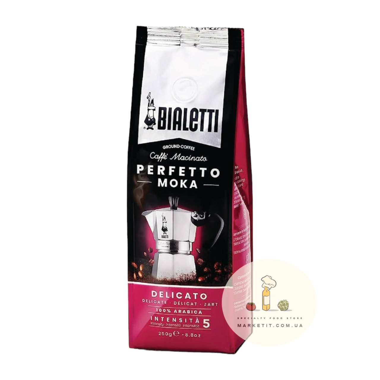 Мелена кава Bialetti Perfetto Moka Delicato 250 г