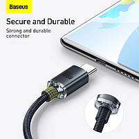 Кабель Baseus Crystal Shine Series Type-C 100W (1.2m) Black, фото 8